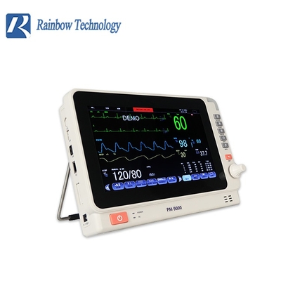 Monitor Multiparameter Baterai Portabel 10,1 Inci 8 Jam Garansi 1 Tahun