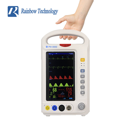 Gunakan Monitor Pasien Multi Parameter yang ramah EKG/ HR/ RESP/ SPO2/ NIBP/ TEMP