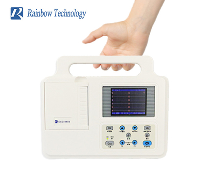 Elektrokardiograf 3 Saluran 12 Lead Ekg Machine Handheld Digital Untuk Anak Dewasa