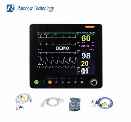 Monitor Pasien Berkinerja Tinggi Multi Parameter EKG/ HR/ RESP/ SPO2/ NIBP/ Temp