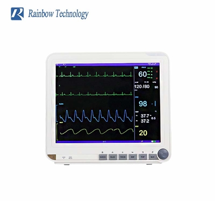 Monitor Pasien Multi Parameter Medis Dengan EKG/ HR/ RESP/ SPO2/ NIBP/ Temp