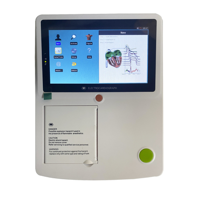 12 alat ekg timbal produk medis profesional digital 6 saluran elektrokardiografer