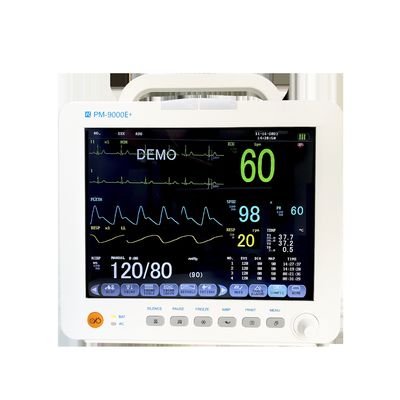 Monitor Pasien Ukuran 38*20*41CM Murah dengan Berat Bersih 3.24kg Monitor ECG dengan Stand Bergerak untuk Ruang ICU
