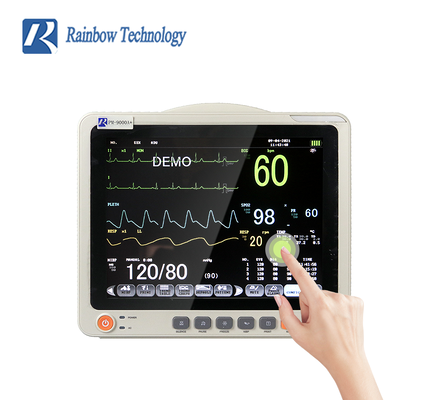12.1 Inci LCD Stand Plastik Ponsel Touch Screen Opsional untuk ICU dan Home Monitoring Kit