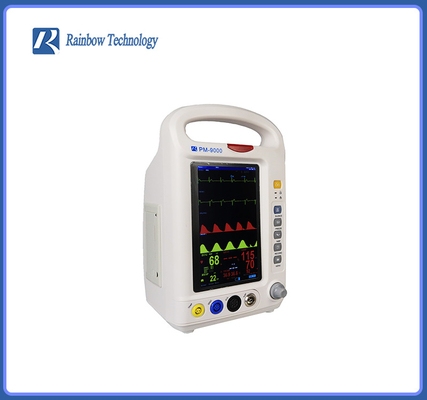 Ukuran Kecil Multi Parameter Monitor Pasien Pemantauan EKG Penggunaan Rumah Sakit Portabel