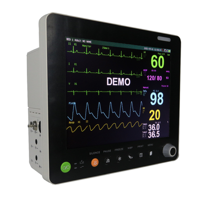 Monitor EKG Besar Layar Sentuh Monitor Pasien 5 Instrumen Medis Timbal