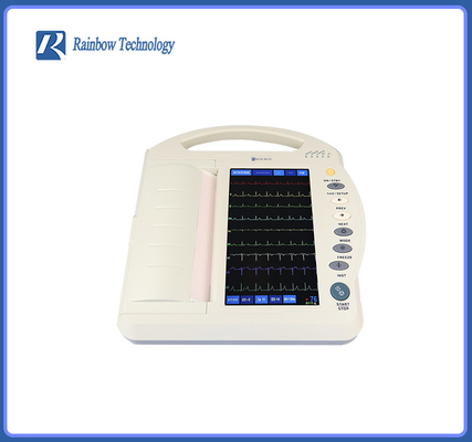 Mesin EKG Medis 10 Inch LCD Berwarna-warni Beberapa Mode Kerja Untuk Pasien