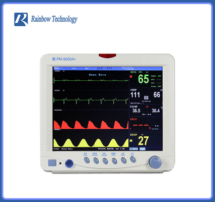 Monitor Pasien Multi Parameter Portabel Warna TFT LCD EKG HR NIBP SpO2 Fungsi
