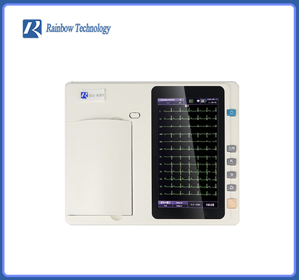 Mesin EKG EKG Digital Otomatis 12 Timbal Tahan Lama Dengan Layar Sentuh 7 Inch