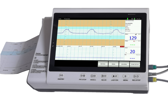 Hospital Twins Probe CTG Fetal Heart Rate Monitor Dengan Printer