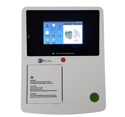 4.3 Inch Touch Screen Medical ECG Machine Untuk Pemantauan Kesehatan Tubuh Sertifikasi ISO
