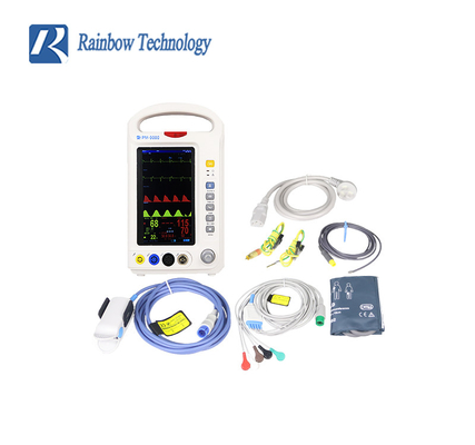 Rainbow Professional Ambulance Vital Sign Monitor Pasien 7 Inci