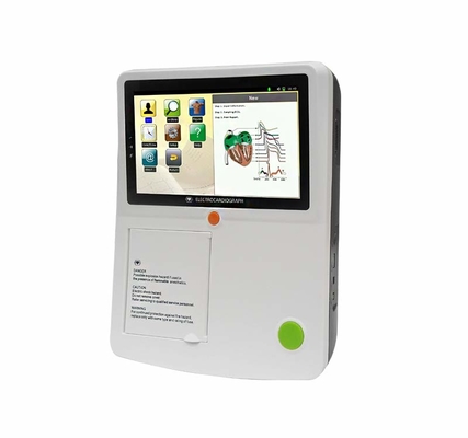 Harga Pabrik Portable 7 Inch Touch Screen 12 Lead 3/6 Channel ECG Machine