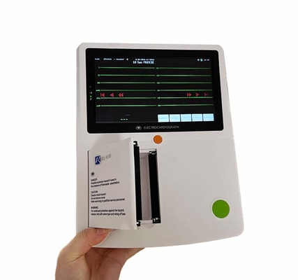Harga Pabrik Portable 7 Inch Touch Screen 12 Lead 3/6 Channel ECG Machine