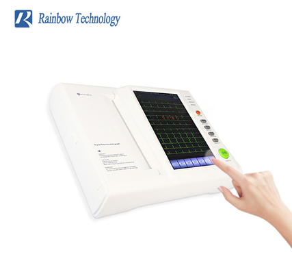 Jual Hot 10 Inch Touch Screen ECG Machine 12 Leads 12 Channel Ekg Perangkat