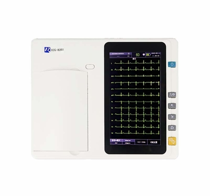 Mesin EKG Digital Enam Saluran dengan Penyimpanan dan Perekaman Data Internal / Eksternal