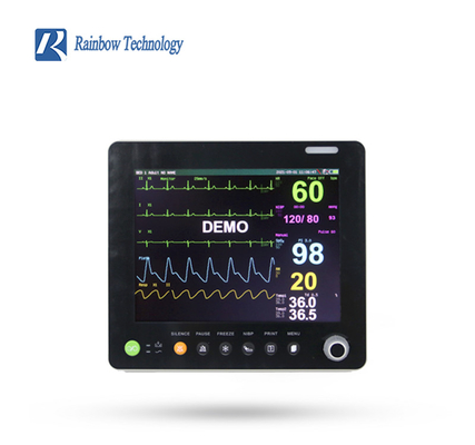 Kelas II Multi Parameter Patient Monitor dengan Color LCD Display Berat kotor 3,85 KG