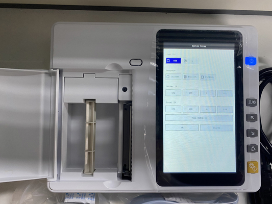 3/6 Saluran Mesin Elektrokardiografi Resolusi Tinggi Printer Termal Portable Ecg Monitor