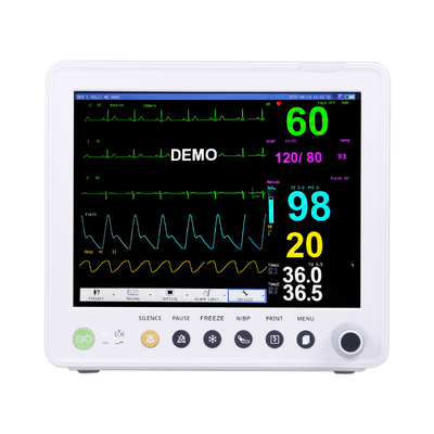 Multi-bahasa alat tanda vital 6 parameter standar monitor pasien dengan CO2
