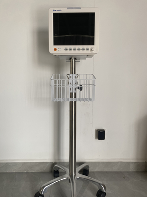 Perangkat Medis 12 Inch Multi Parameter TFT Screen Monitor Pasien Dengan Stand Wall Mount Bracket