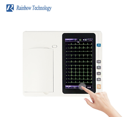 7 inci warna TFT-LCD layar sentuh elektrokardiogram mesin EKG digital