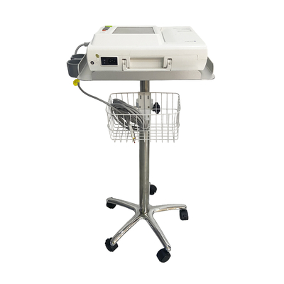 Trolley mobile untuk mesin ECG di rumah sakit