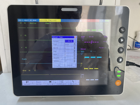 8 inci CCU Vital Sign Modular Monitor Pasien 6 parameter alat pemantauan medis