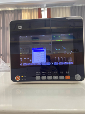 Multi-parameter monitor pasien dengan EKG Resp SpO2 Nibp Temp dan Stand bergerak OEM Tersedia