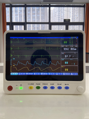 China Manufacturer's Portable 10 Inch Ultra-Thin Patient Monitor Multi-Parameter Bedside Dental Examination Peralatan Terapi