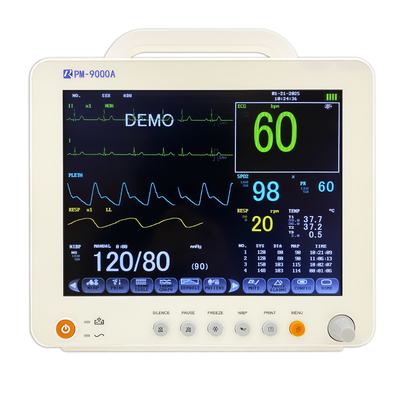 Monitor Pasien Jantung Portabel Pabrik Pelangi Monitor Multi-Parameter ICU di Sisi Tempat Tidur