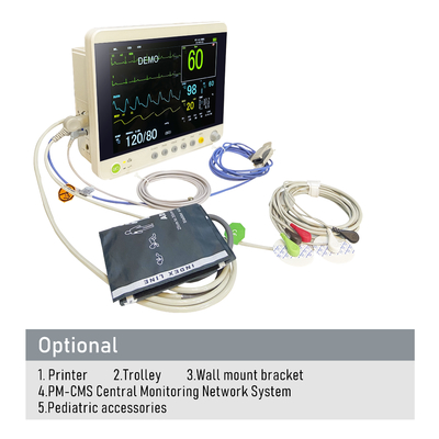 Monitor Pasien Neonatal Elektrik yang Disediakan Pabrik dengan Fitur Multi-Parameter untuk Departemen Pediatri Rumah Sakit