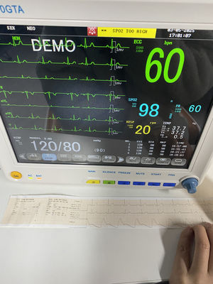 Portable Multi Parameter Patient Monitor with 12.1 Inch Display and Trolley/Wall Bracket for ICU