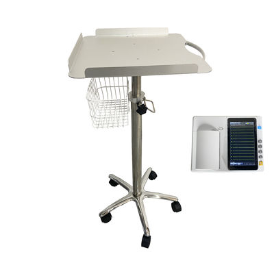 Portable Stainless Steel Aluminum Alloy Hospital Trolley/Cart Modern Mobile Stand Basket for Clinic Use-for ECG Machines