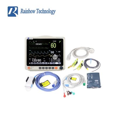 Monitor Pasien Multi Parameter 12.1 Inci dengan LCD TFT Warna Resolusi Tinggi Analisis Aritmia dan Perhitungan ST