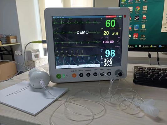 Monitor Pasien Multi Parameter 12.1 inci dengan 6 Parameter dan ETCO2 Opsional untuk ICU dan Penggunaan di Sisi Tempat Tidur