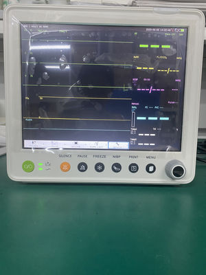 Monitor Pasien Multiparameter LCD TFT Warna 12.1'' dengan Garansi 1 Tahun dan Desain Kompak 30*27*30CM