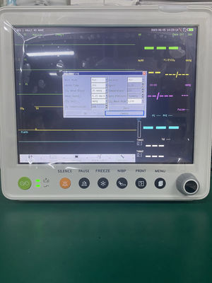 Monitor Pasien Multiparameter LCD TFT Warna 12.1'' dengan Garansi 1 Tahun dan Desain Kompak 30*27*30CM