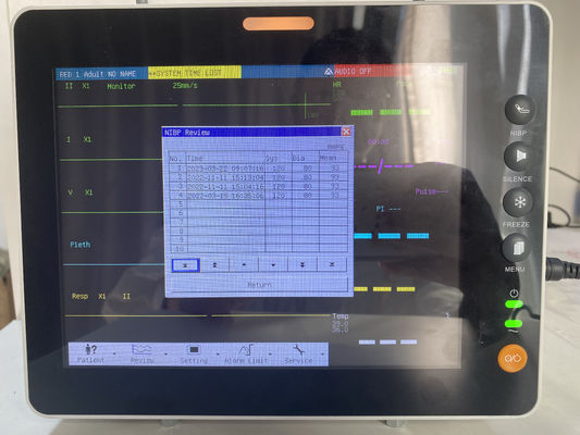 Monitor Pasien Multi Parameter Elektrik 8 inci dengan SpO2/EKG/PR/NIBP/TEMP/RESP dan Garansi 1 Tahun