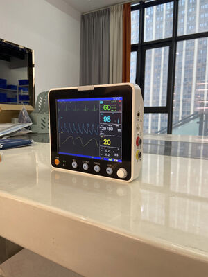 Layar LCD Warna 8 Inci 6 Parameter Monitor Pasien Pertolongan Pertama Rumah Sakit