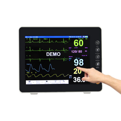 Monitor Pasien Multi Parameter Layar TFT Warna 8 Inci dengan Sertifikasi ISO dan Kompatibilitas Troli/Braket Dinding