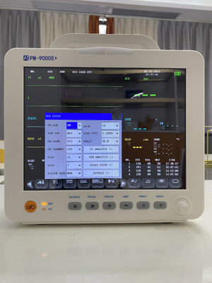 Monitor Pasien ICU Portabel Multi Parameter dengan Layar LCD Warna 12,1 Inci Dapat Dipasang di Troli/Braket Dinding dan Ringan 3,9 KG