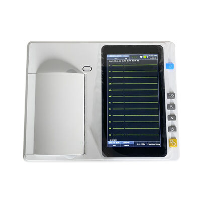 Mesin EKG Medis Layar Sentuh 7 Inci dengan Printer Thermal Array untuk Analisis Real-time/Offline