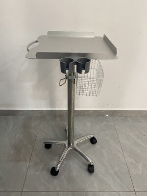Mobil Monitor Keranjang Medical Trolley Stainless Steel Rumah Sakit Monitor Trolley untuk dijual