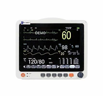 Portable 12.1 Inch TFT Touch Screen 6 Parameter Color Display Monitor Jantung untuk Rumah Sakit