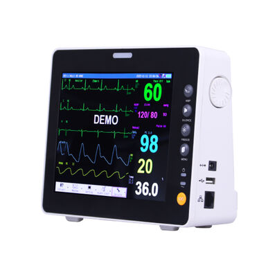 Multi-parameter Monitor 8 Inch High Resolution Color TFT Display Monitor Pasien Sistem Pemantauan Pasien untuk Rumah Sakit