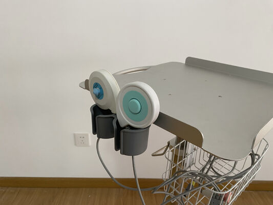 Trolley ECG Portable Tinggi Ultrasound Trolley disesuaikan Trolley Medical Aluminium Alloy Trolley