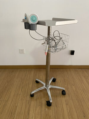 Trolley ECG Portable Tinggi Ultrasound Trolley disesuaikan Trolley Medical Aluminium Alloy Trolley
