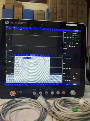 Portable 15-Inch Screen Patient Monitor Tanda-tanda vital Multi Parameter Opsional Etco2 Monitor Pasien