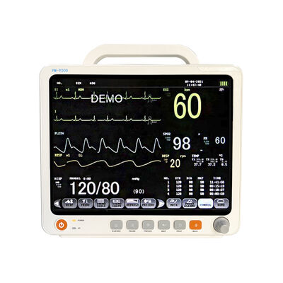 12.1 Inch Touch Screen ETCO2 Module Portable Multi Parameter Patient Monitor untuk ICU