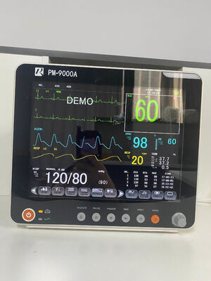 12.1 Inch Color LCD Display Portable Multi Parameter Patient Monitor dengan Trolley/Wall Bracket Compatibility